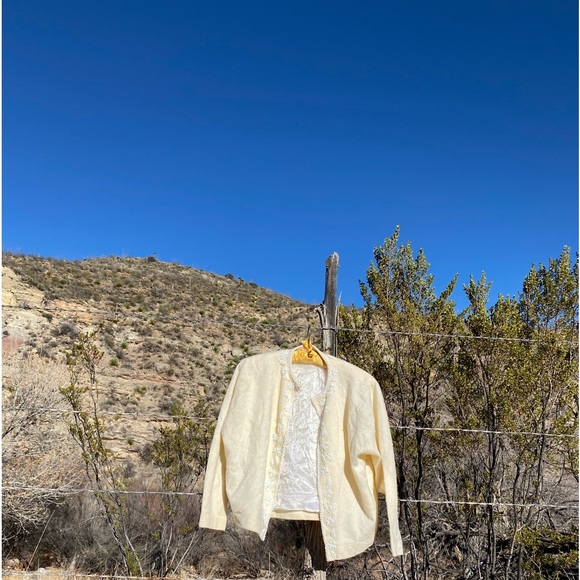 Sweaters - Vintage 50s Beaded Cardigan